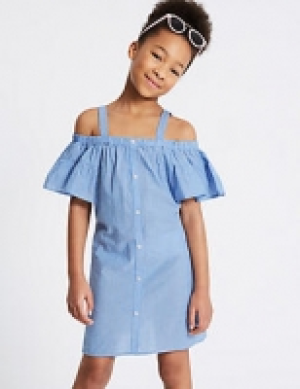 Striped Pure Cotton Dress (3-16 Years) 22.00 €