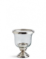 Marks and Spencer  Small Glass & Metal Hurricane