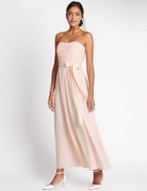 Detachable Straps Pleated Maxi Dress 95.00 €