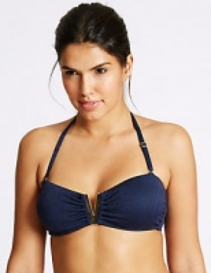 Textured Bandeau Bikini Top 30.00 €