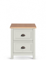 Marks and Spencer  Dawson Country Bedside Table Grey