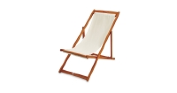 Cream Wooden Deck Chair 34.99 €