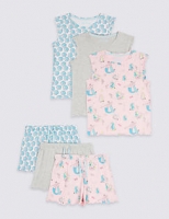 Marks and Spencer  3 Pack Assorted Pyjamas (3-16 Years)