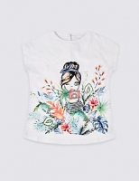 Marks and Spencer  Easy Dressing Girl T-Shirt (3-16 Years)