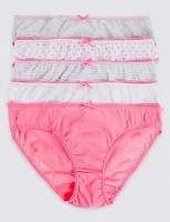 Marks and Spencer  Pure Cotton Bikini Knickers (6-16 Years)