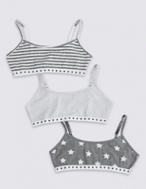 Marks and Spencer  Cotton Crop Tops with Stretch (6-16 Years)