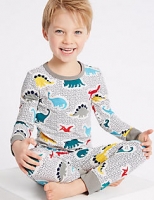 Marks and Spencer  Printed Pyjamas with Stretch (1-7 Years)