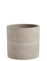 Marks and Spencer  18cm Large Grey Raw Planter