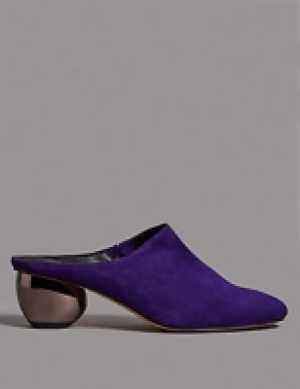 Suede Round Heel Mule Shoes 90.00 €