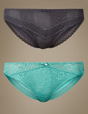 2 Pack Embroidered Brazilian Knickers 16.00 €