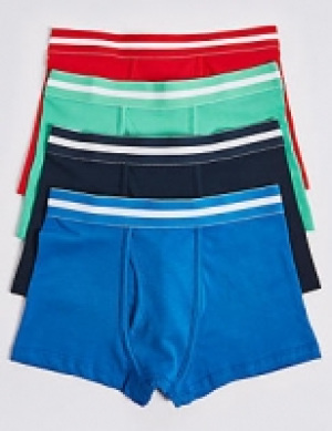 4 Pack Cotton Trunks with Stretch (18 Months - 16 Years) 11.00 €
