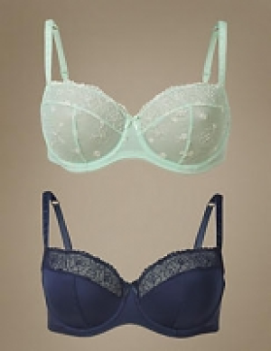 2 Pack Non-Padded Balcony Bras A-E 14.00 €