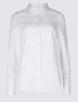 Marks and Spencer  PETITE Pure Cotton Long Sleeve Shirt