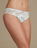 Marks and Spencer  Floral Lace High Leg Knickers