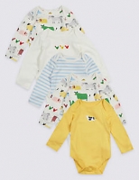 Marks and Spencer  5 Pack Farmyard Pure Cotton Bodysuits