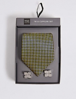 Marks and Spencer  Mini Geometric Tie & Cufflink Set