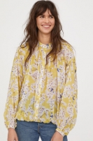 HM   Patterned lyocell blouse