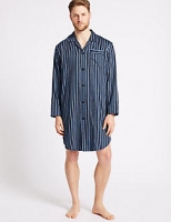 Marks and Spencer  Pure Cotton Striped Nightshirt
