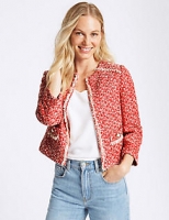 Marks and Spencer  Printed Open Front Blazer