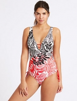 Marks and Spencer  Secret Slimming Paisley Print Plunge Swimsuit