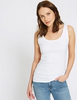 Marks and Spencer  Pure Cotton Round Neck Vest Top