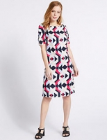 Marks and Spencer  PETITE Geometric Print Tunic Dress