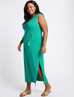 Marks and Spencer  CURVE Ruched Front Slip Maxi Dress