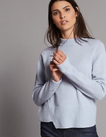 Marks and Spencer  Wool Rich Textured Turtle Neck Jumper