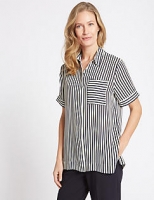 Marks and Spencer  Striped Short Sleeve Shirt