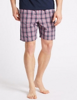 Marks and Spencer  2 Pack Pure Cotton Checked Shorts