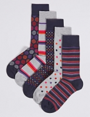 5 Pack Cotton Rich Cool & Freshfeet Socks 13.50 €