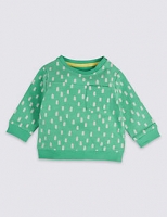 Marks and Spencer  Pure Cotton Printed Baby Jumper