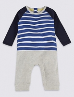 Marks and Spencer  Striped Mock Pure Cotton All in One