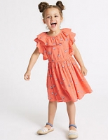 Marks and Spencer  Pure Cotton Frill Dress (3 Months - 7 Years)