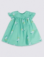 Marks and Spencer  Pear Print Woven Baby Dress