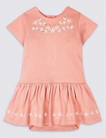 Marks and Spencer  Pure Cotton Embroidered Baby Body Dress