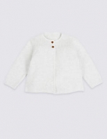 Marks and Spencer  Pure Cotton Crochet Stitch Panel Cardigan