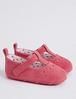 Marks and Spencer  Baby Suede Heart Cut Pram Shoes