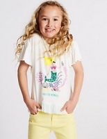 Marks and Spencer  Sequin Mermaid Mesh Frill Top (3-16 Years)