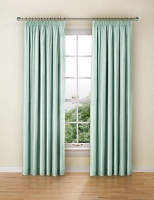 Marks and Spencer  Faux Silk Black Out Pencil Pleat Curtains