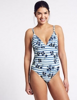 Marks and Spencer  Secret Slimming Padded Printed Swimsuit