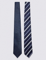 Marks and Spencer  2 Pack Assorted Ties
