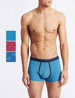 Marks and Spencer  3 Pack Cotton Rich Spotted Hipsters