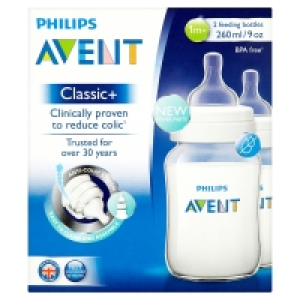 SuperValu  Avent Classic+ Anti Colic 9oz Bottle 2 Pack