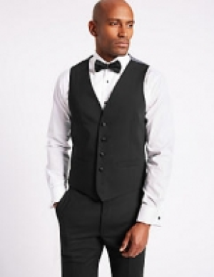 Black Slim Fit Dinner Waistcoat 67.00 €