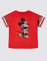 Marks and Spencer  Mickey Mouse Pure Cotton T-Shirt (3-16 Years)