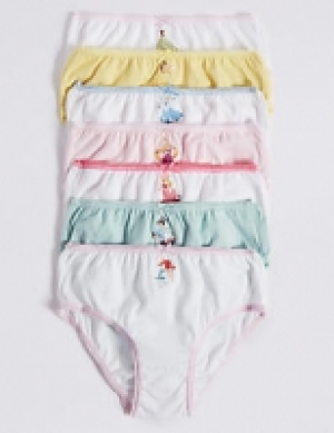 7 Pack Pure Cotton Disney Princess Briefs (18 Months - 12 Ye 12.00 €