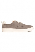 HM   Cotton chambray trainers