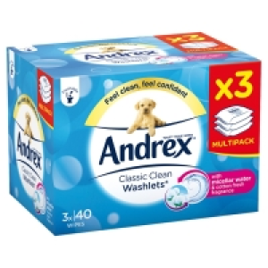 Andrex Classic Clean Washlets 3 Pack 4.50 €