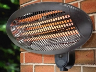WARMLITE 2000W Quartz Patio Heater Freestanding or Wall-Moun